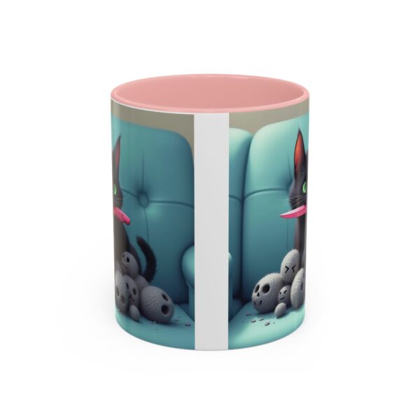 Cat Lover's Accent Coffee Mug - Fun Kitty Design, Gift for Cat Owners, Pet Lover's Coffee Cup, Halloween Decor, Unique Cat Gift - Image 9