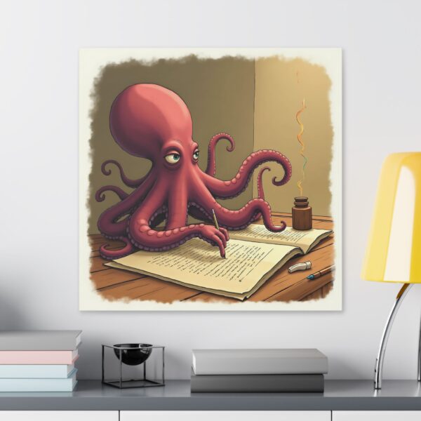 Whimsical Octopus Canvas Art Print, Ocean Decor, Fun Wall Art, Nautical Themed Gift, Office Wall Art, Unique Home Decor - Image 19