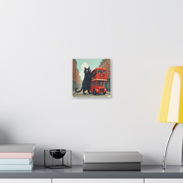 Whimsical Cat Canvas Art, Fun Home Decor, Wall Art for Cat Lovers, Unique Gift for Pet Owners, Cute Artwork for Kids' Rooms - Image 7