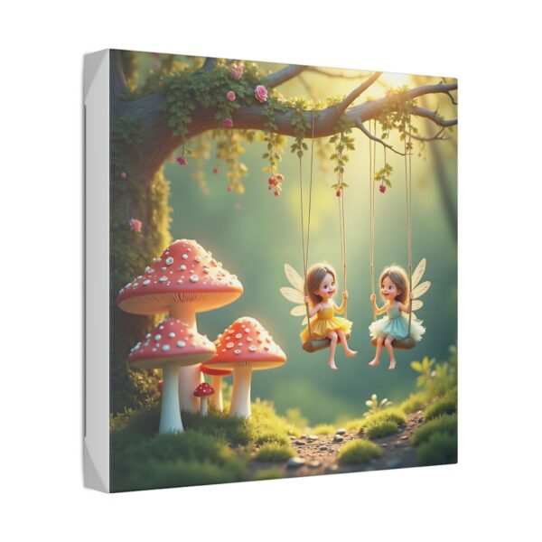 Whimsical Fairy Garden Stretched Canvas Art, Enchanting Home Decor, Kids Room Decor, Fairy Tale Wall Art, Nature-Inspired Gift - Image 6