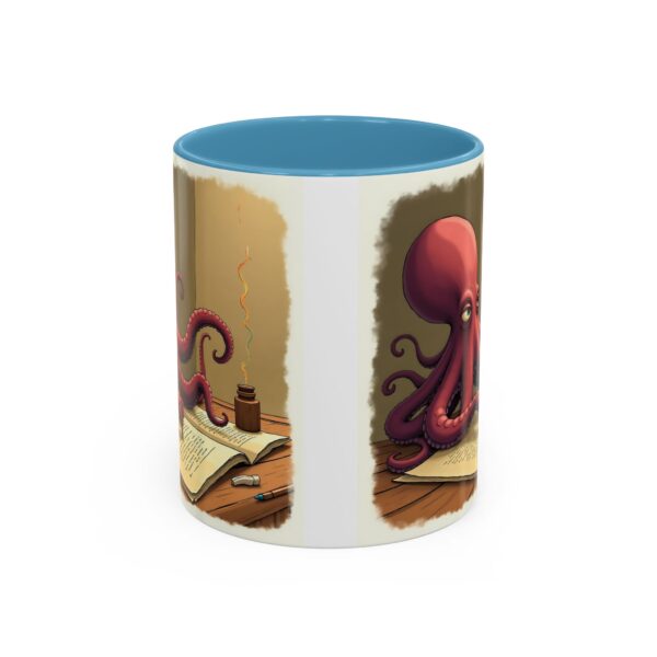 Whimsical Octopus Writing Mug | Artistic Coffee Mug, Gift for Writers, Ocean Lover's Mug, Unique Tea Cup, Fun Desk Accessory - Image 17
