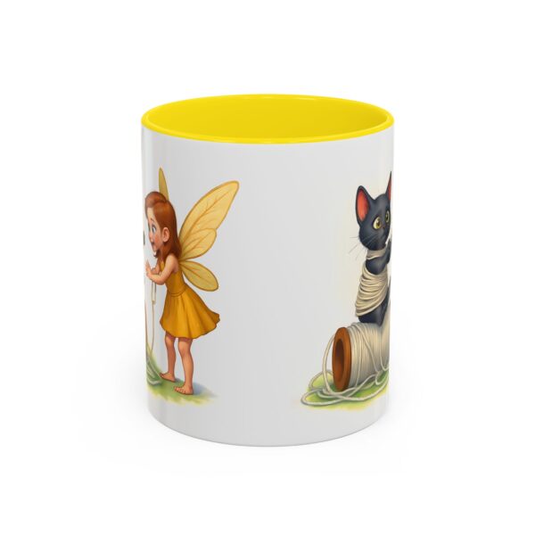 Whimsical Fairy and Cat Coffee Mug, Cute Cat Mug, Gift for Cat Lovers, Fairy Tale Mug, Fantasy Lover's Drinkware - Image 29