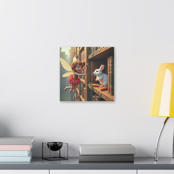 Whimsical Fairy Canvas Art | Enchanted Decor for Kids' Rooms, Magical Gift for Fairy Lovers, Nursery Wall Art, Unique Gift Idea, Fairy [...] - Image 7