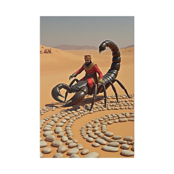 Desert Adventure Canvas Art, Scorpion Wall Decor, Unique Home Accent, Gallery Wall Art, Boho Style Wall Hanging, Gift for Nature Lovers
