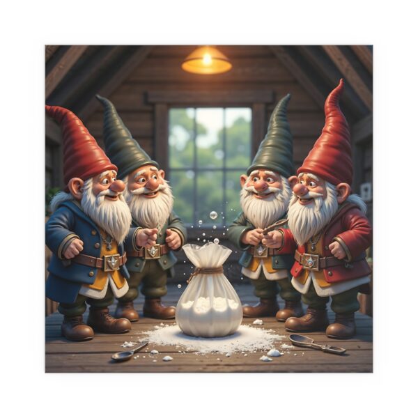 Whimsical Gnome Silk Poster, Art Print for Home Decor, Indoor & Outdoor Wall Art, Unique Gifts, Holiday Decoration - Image 7