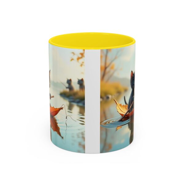 Whimsical Cat Coffee Mug - Black Accent, Perfect for Cat Lovers, Fall Decor, Cute Gift for Her, Cozy Mornings - Image 29