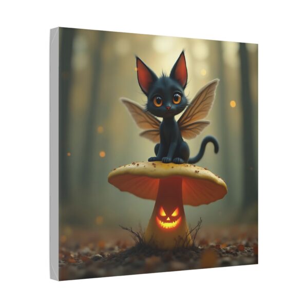 Whimsical Cat Canvas, Fairy Art Wall Decor, Cute Animal Artwork, Halloween Home Decor, Enchanted Forest Print - Image 18