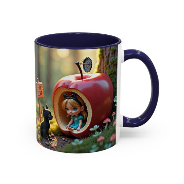 Whimsical Apple House Coffee Mug - Cute Cat & Doll Design, Gift for Cat Lovers, Home Office Decor, Eco-Friendly Drinkware - Image 6