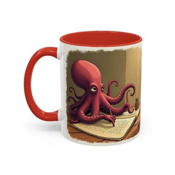 Whimsical Octopus Writing Mug | Artistic Coffee Mug, Gift for Writers, Ocean Lover's Mug, Unique Tea Cup, Fun Desk Accessory - Image 15