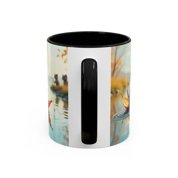 Whimsical Cat Coffee Mug - Black Accent, Perfect for Cat Lovers, Fall Decor, Cute Gift for Her, Cozy Mornings - Image 4
