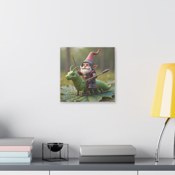 Whimsical Gnome Canvas Art, Fantasy Decor, Gift for Garden Lovers, Playful Home Accent, Fun Wall Art for Kids - Image 7