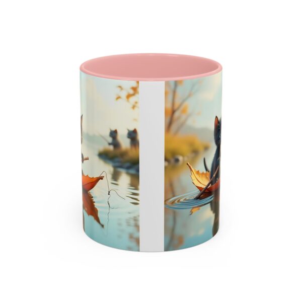 Whimsical Cat Coffee Mug - Black Accent, Perfect for Cat Lovers, Fall Decor, Cute Gift for Her, Cozy Mornings - Image 9