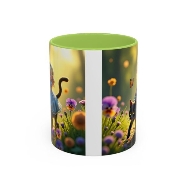 Charming Cat & Girl Coffee Mug, Floral Mug, Cat Lover Gift, Alice in Wonderland Theme, Unique Kitchen Decor, Cute Drinkware - Image 33