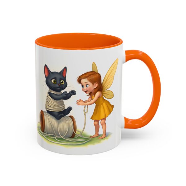 Whimsical Fairy and Cat Coffee Mug, Cute Cat Mug, Gift for Cat Lovers, Fairy Tale Mug, Fantasy Lover's Drinkware - Image 22