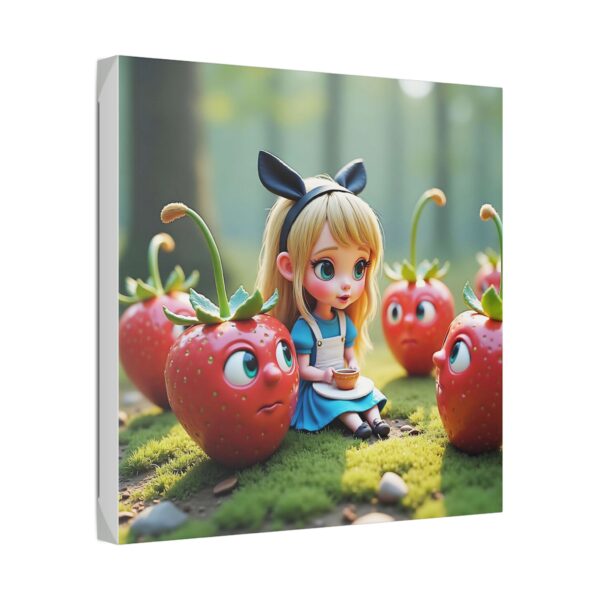 Charming Whimsical Canvas Art, Cute Wall Decor for Kids, Strawberry Fantasy Decor, Nursery Wall Art, Sweet Gift for Birthdays - Image 10