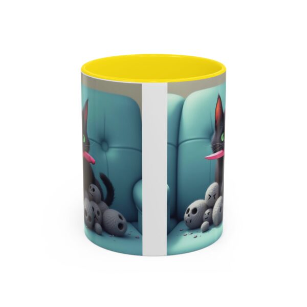 Cat Lover's Accent Coffee Mug - Fun Kitty Design, Gift for Cat Owners, Pet Lover's Coffee Cup, Halloween Decor, Unique Cat Gift - Image 29