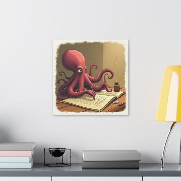 Whimsical Octopus Canvas Art Print, Ocean Decor, Fun Wall Art, Nautical Themed Gift, Office Wall Art, Unique Home Decor - Image 11
