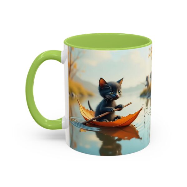Whimsical Cat Coffee Mug - Black Accent, Perfect for Cat Lovers, Fall Decor, Cute Gift for Her, Cozy Mornings - Image 35