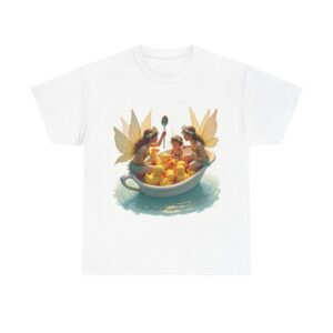 Whimsical Fairy Print Tee, Cute Graphic Shirt, Unique Gift for Kids, Playful Summer Wear, Fairy Tale T-Shirt