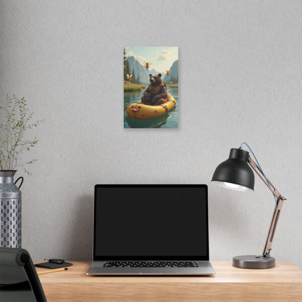 Canvas Print - Bear and Fairies in Jelly River Fantasy Scene - Image 4