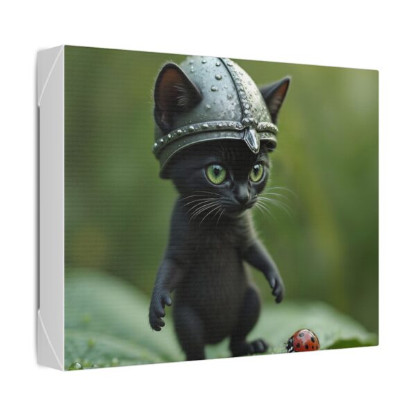 Whimsical Cat Canvas Art | Cat Lover Wall Decor, Unique Home Gift, Funny Pet Art, Kids Room Decoration, Animal Lover Gift - Image 2