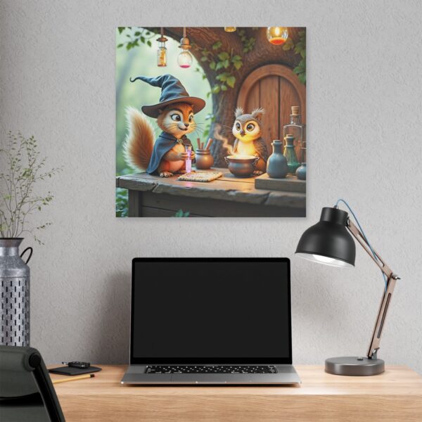 Canvas Wall Art - Scholarly Owl and Squirrel Potion Seller - Image 20