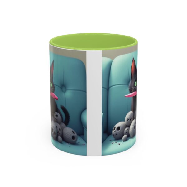Cat Lover's Accent Coffee Mug - Fun Kitty Design, Gift for Cat Owners, Pet Lover's Coffee Cup, Halloween Decor, Unique Cat Gift - Image 33
