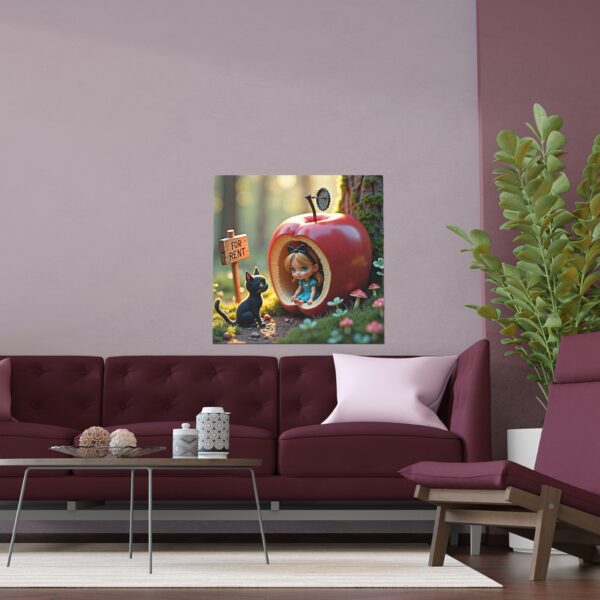 Whimsical Silk Posters for Home Decor, Fantasy Wall Art, Alice in Wonderland-inspired Artwork, Unique Gifts, Playful Living Room Decor - Image 6