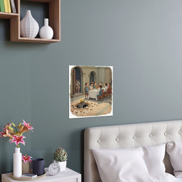 Silk Art Poster, Whimsical Home Decor, Unique Wall Art for Living Room, Bedroom, Funny Gift for Friends, Art Print for All Occasions - Image 2
