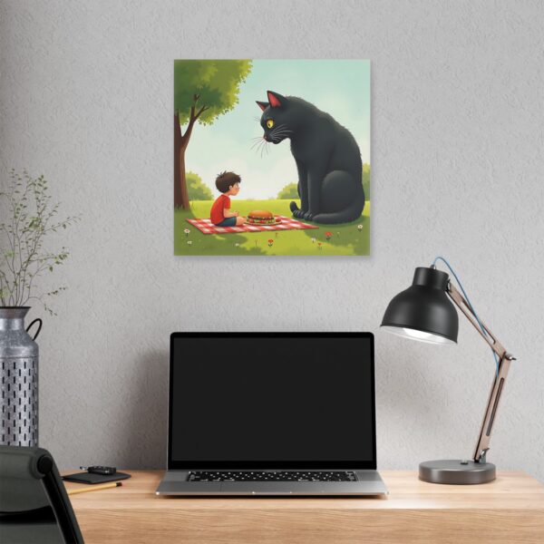 Whimsical Cat Canvas Art, Playful Wall Decor, Child and Pet Lovers Gift, Unique Home Accent, Fun Children’s Room Artwork - Image 12