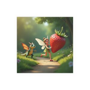 Fairy Tale Silk Poster, Enchanted Decor, Kids Room Wall Art, Magical Gift, Fantasy Home Decoration