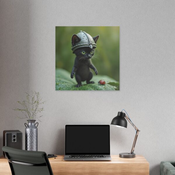 Whimsical Cat Canvas Art | Cat Lover Wall Decor, Unique Home Gift, Funny Pet Art, Kids Room Decoration, Animal Lover Gift - Image 24