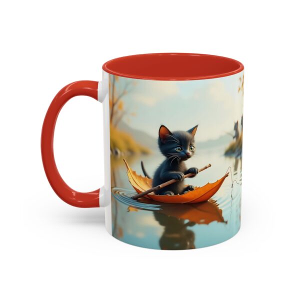 Whimsical Cat Coffee Mug - Black Accent, Perfect for Cat Lovers, Fall Decor, Cute Gift for Her, Cozy Mornings - Image 15