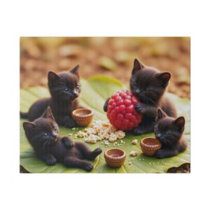 Adorable Kitten Canvas Art | Cute Cats Wall Decor, Pet Lover Gift, Cozy Home Accent, Kitten Themed Nursery, Animal Art