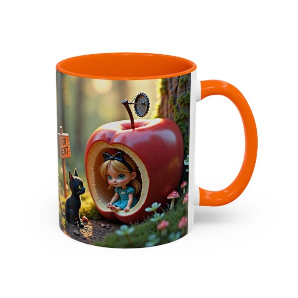 Whimsical Apple House Coffee Mug - Cute Cat & Doll Design, Gift for Cat Lovers, Home Office Decor, Eco-Friendly Drinkware - Image 22