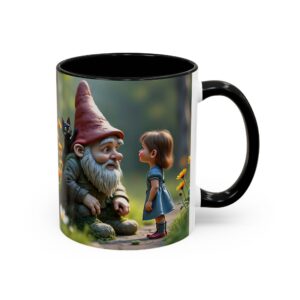 Whimsical Forest Gnome Coffee Mug - Enchanted Drinkware, Cute Gifts for Nature Lovers, Garden Decor, Fantasy Aesthetic