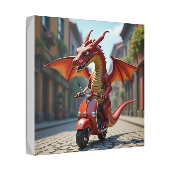 Whimsical Dragon Art Canvas Print, Fantasy Wall Decor, Vibrant Dragon Artwork, Unique Gift for Art Lovers, Fun Home Decoration - Image 6