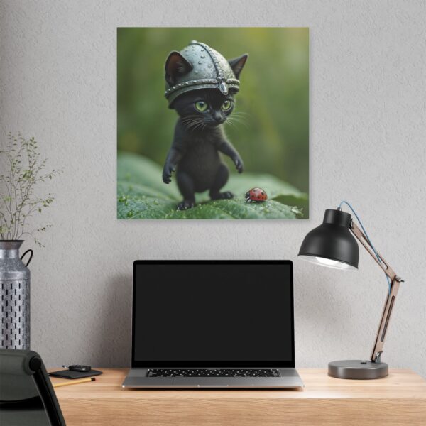 Whimsical Cat Canvas Art | Cat Lover Wall Decor, Unique Home Gift, Funny Pet Art, Kids Room Decoration, Animal Lover Gift - Image 20