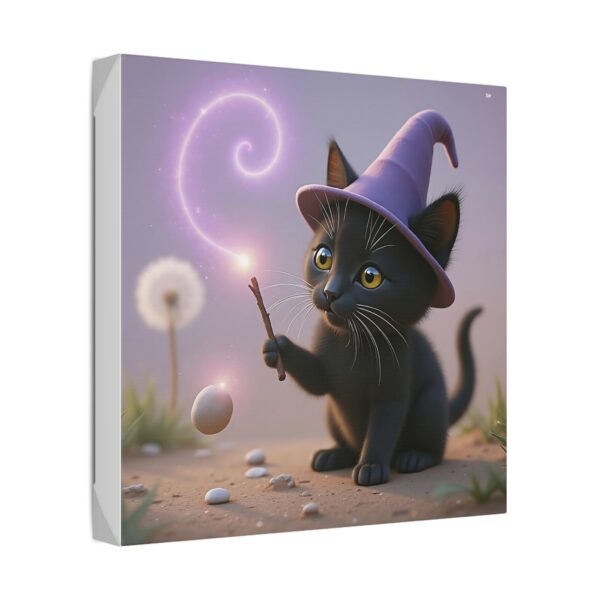 Magical Cat Canvas Art, Whimsical Home Decor, Cat Lover Gift, Cute Wall Art, Gift for Kids, Halloween Decor - Image 10