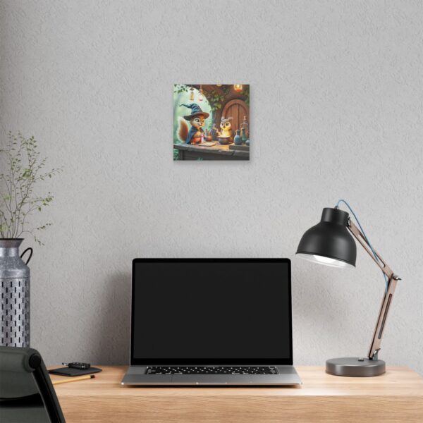 Canvas Wall Art - Scholarly Owl and Squirrel Potion Seller - Image 8