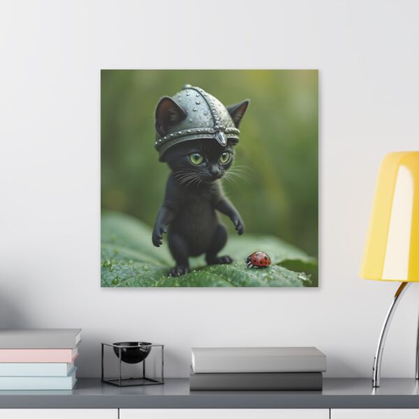 Whimsical Cat Canvas Art | Cat Lover Wall Decor, Unique Home Gift, Funny Pet Art, Kids Room Decoration, Animal Lover Gift - Image 19
