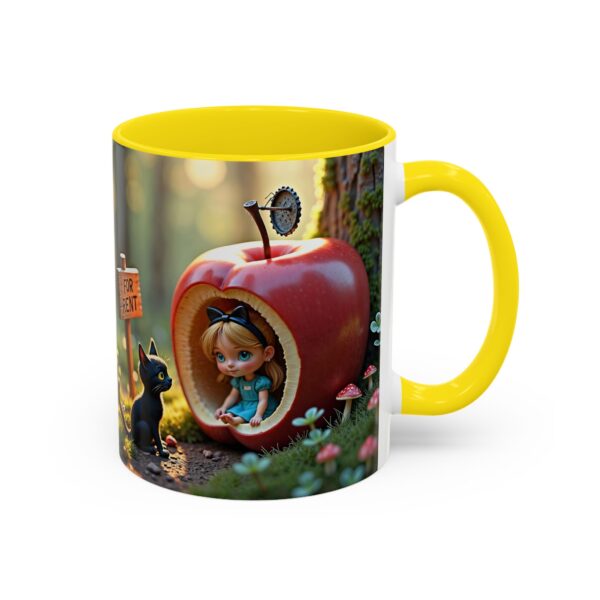 Whimsical Apple House Coffee Mug - Cute Cat & Doll Design, Gift for Cat Lovers, Home Office Decor, Eco-Friendly Drinkware - Image 30