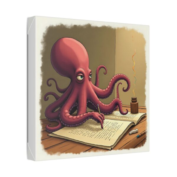 Whimsical Octopus Canvas Art Print, Ocean Decor, Fun Wall Art, Nautical Themed Gift, Office Wall Art, Unique Home Decor - Image 6