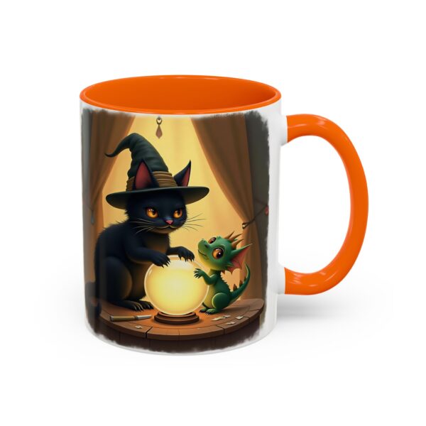 Whimsical Cat & Dragon Mug, Cute Coffee Mug, Halloween Decor, Gift for Cat Lovers, Cozy Tea Mug, Fantasy Drinkware - Image 22