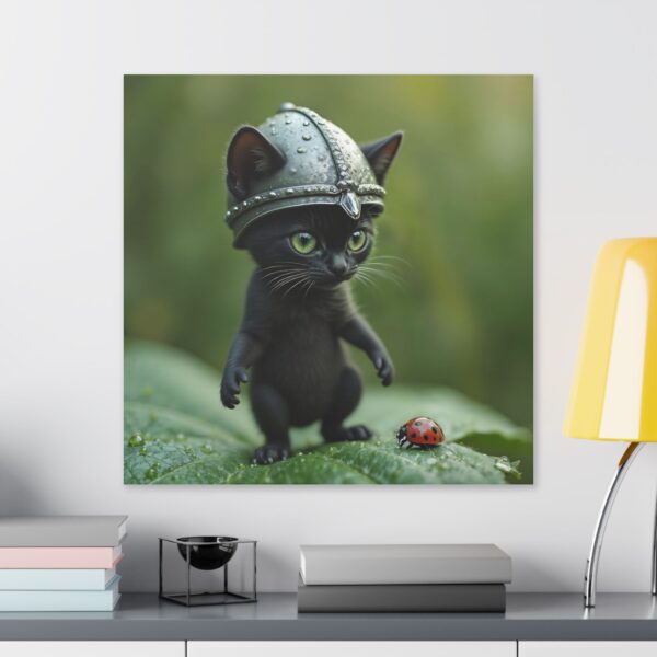 Whimsical Cat Canvas Art | Cat Lover Wall Decor, Unique Home Gift, Funny Pet Art, Kids Room Decoration, Animal Lover Gift - Image 23