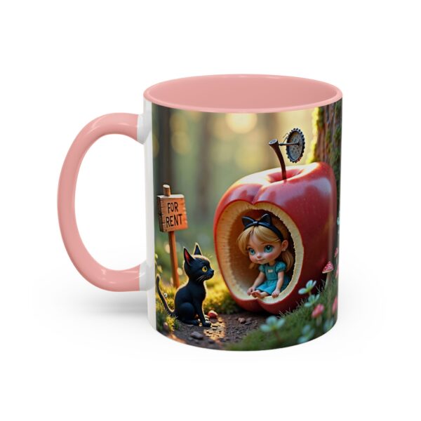 Whimsical Apple House Coffee Mug - Cute Cat & Doll Design, Gift for Cat Lovers, Home Office Decor, Eco-Friendly Drinkware - Image 11