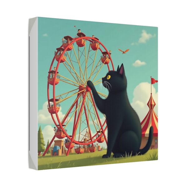 Playful Cat Carnival Canvas Wall Art, Fun Cat Decor, Vintage Circus Theme, Animal Lovers Gift, Whimsical Home Decoration - Image 6