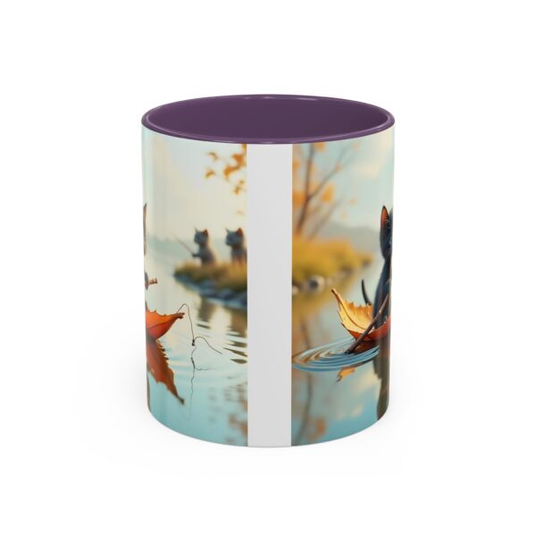 Whimsical Cat Coffee Mug - Black Accent, Perfect for Cat Lovers, Fall Decor, Cute Gift for Her, Cozy Mornings - Image 25