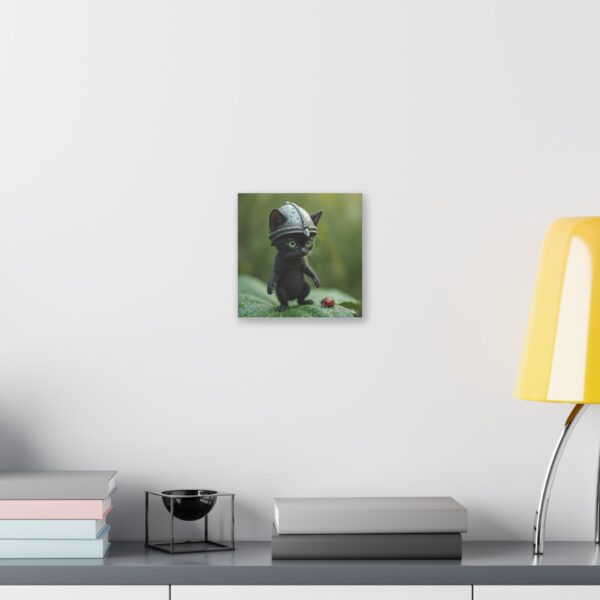 Whimsical Cat Canvas Art | Cat Lover Wall Decor, Unique Home Gift, Funny Pet Art, Kids Room Decoration, Animal Lover Gift - Image 7