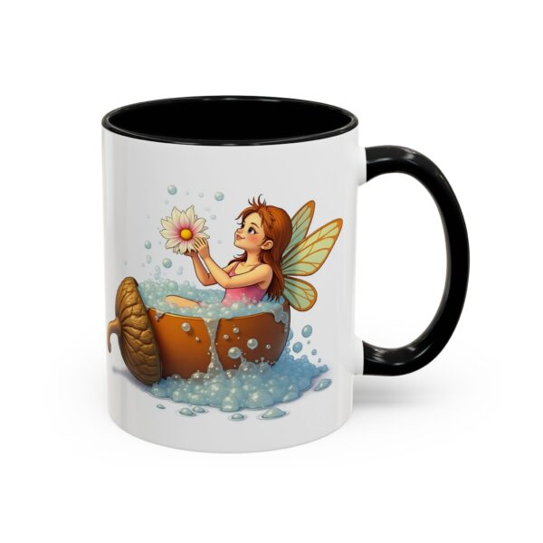 Whimsical Fairy Accent Coffee Mug - Charming Gift for Nature Lovers, Magical Decor, Home Office Essentials, Fantasy Design - Image 2